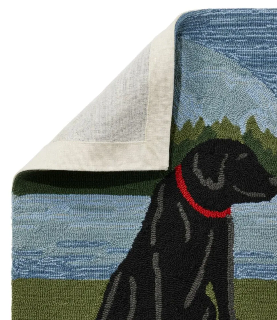 Online L.L.Bean "Indoor/Outdoor Vacationland Runner, Mountain Dogs" Multi