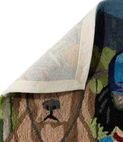 Online L.L.Bean "Indoor/Outdoor Vacationland Runner, Paddle Sports Dogs" Multi
