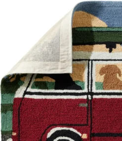 Cheap L.L.Bean "Indoor/Outdoor Vacationland Rug, Camping Trip" Multi