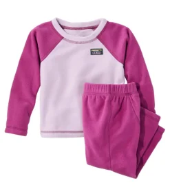Flash Sale L.L.Bean "Infants' and Toddlers' Fitness Fleece Long-Sleeve Tee/Pants Set, Colorblock"