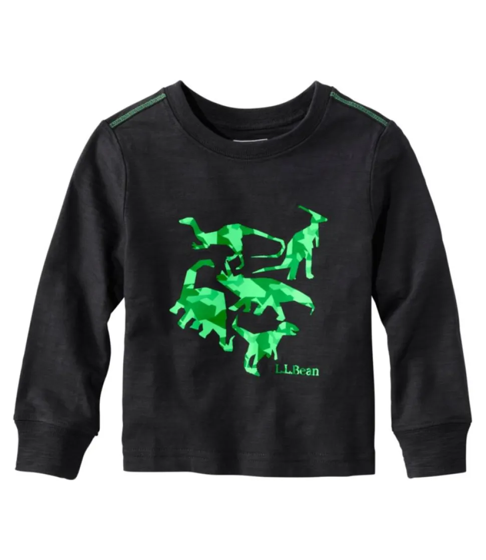 Fashion L.L.Bean "Infants' and Toddlers' Graphic Tee, Long-Sleeve Glow-in-the-Dark"