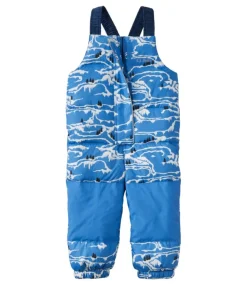 Sale L.L.Bean "Infants' and Toddlers' Down Snow Bibs, Print" CobaltSeaWinterLandscape