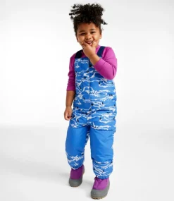 Sale L.L.Bean "Infants' and Toddlers' Down Snow Bibs, Print" CobaltSeaWinterLandscape