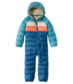 Hot L.L.Bean "Infants' Ultralight 650 Down Bunting, Colorblock" EveningBlueColorBlock