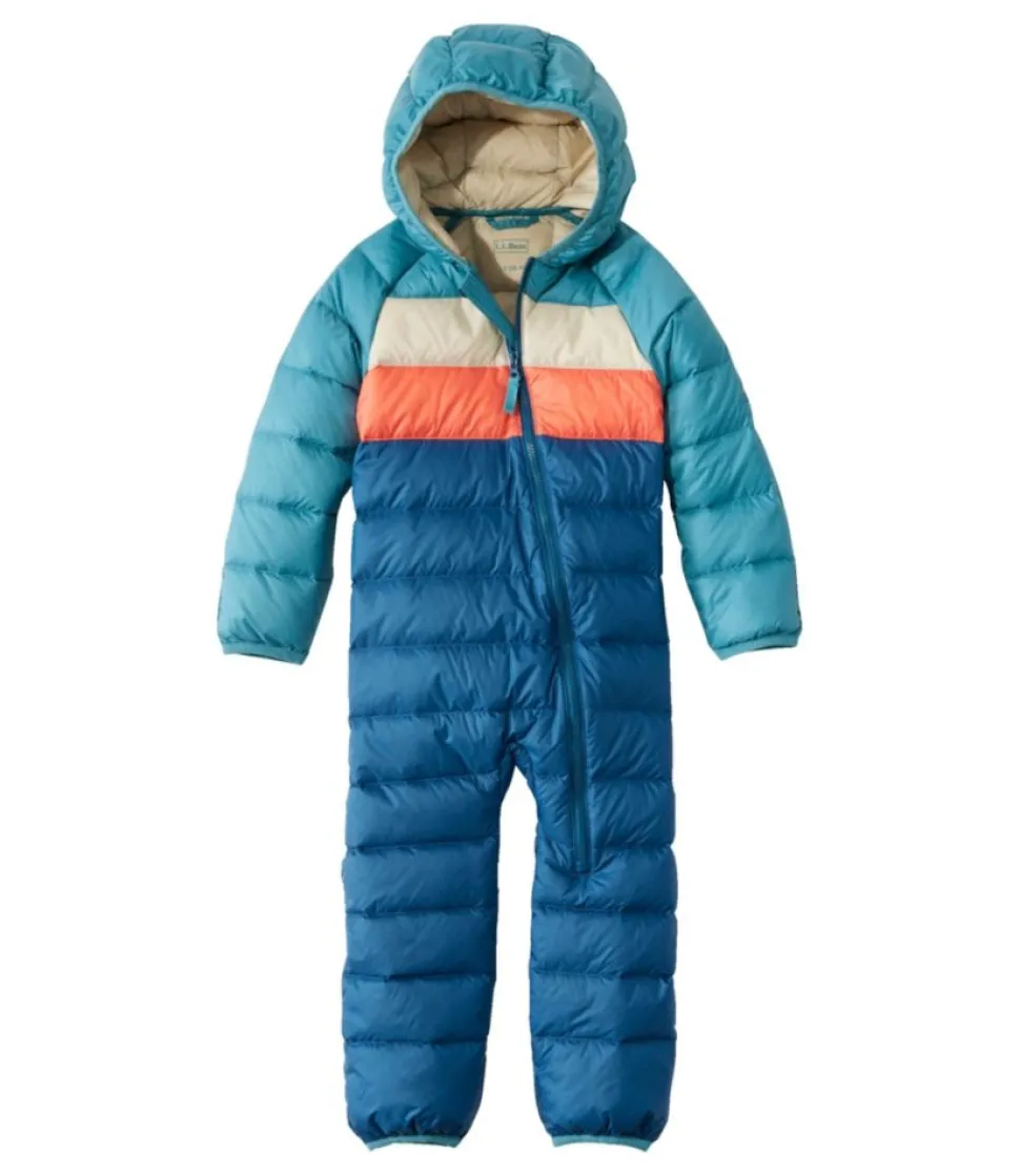 Hot L.L.Bean "Infants' Ultralight 650 Down Bunting, Colorblock" EveningBlueColorBlock
