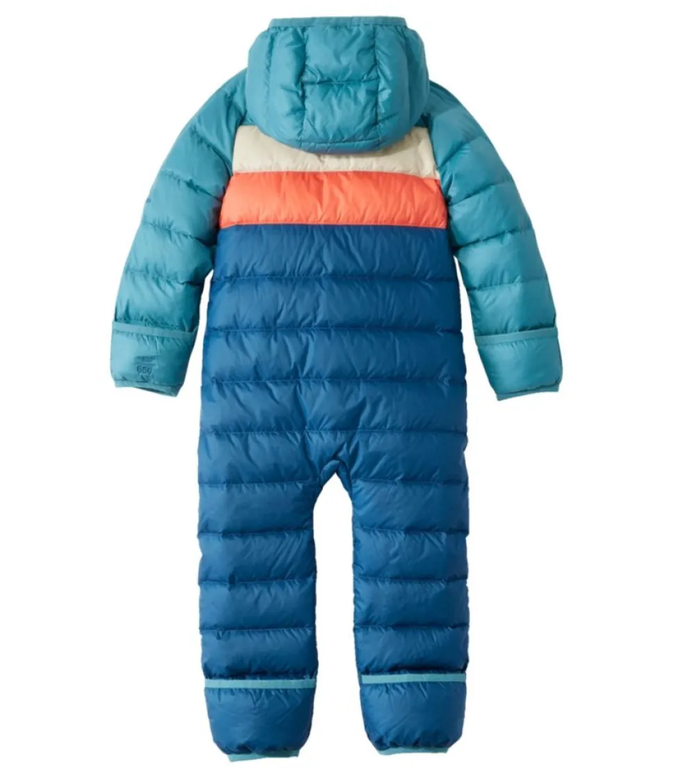 Hot L.L.Bean "Infants' Ultralight 650 Down Bunting, Colorblock" EveningBlueColorBlock