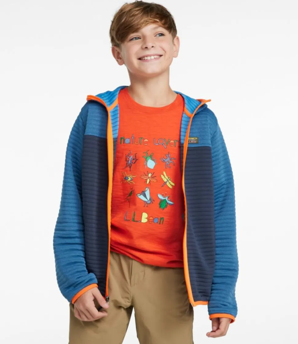 Cheap L.L.Bean "Kids' Airlight Full-Zip Hoodie, Colorblock"