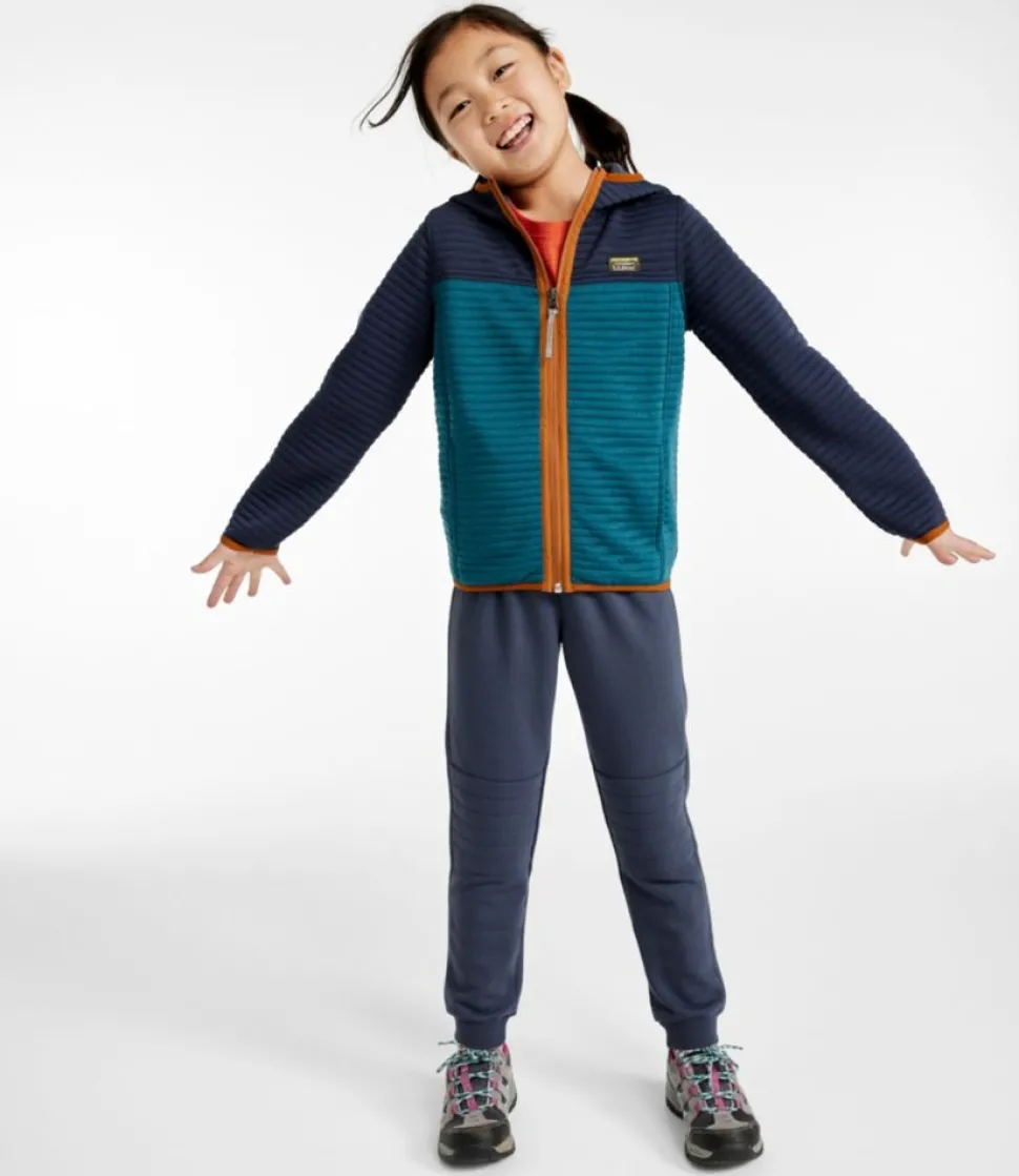 Cheap L.L.Bean "Kids' Airlight Full-Zip Hoodie, Colorblock"
