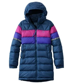 New L.L.Bean "Kids' Bean's Down Coat, Colorblock"