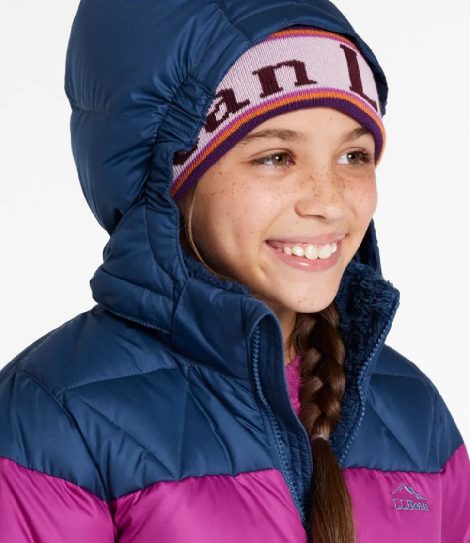 New L.L.Bean "Kids' Bean's Down Coat, Colorblock"