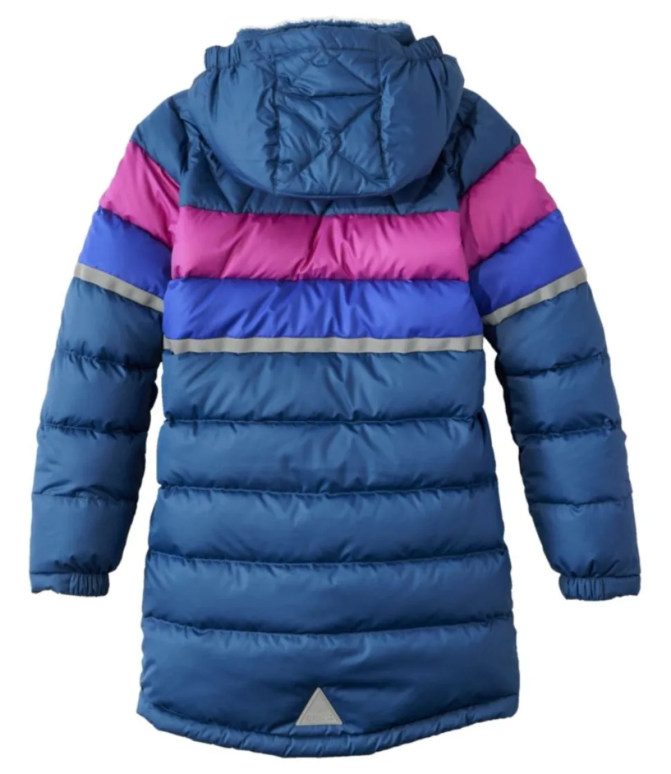 New L.L.Bean "Kids' Bean's Down Coat, Colorblock"