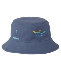 Online L.L.Bean "Kids' Bean's Reversible Cotton Bucket Hat" DeepGreenMountain