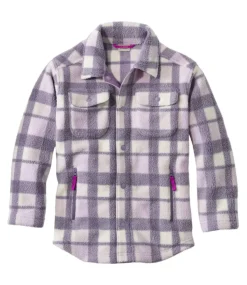 Fashion L.L.Bean "Kids' Cozy Fleece Shirt Jacket, Plaid"