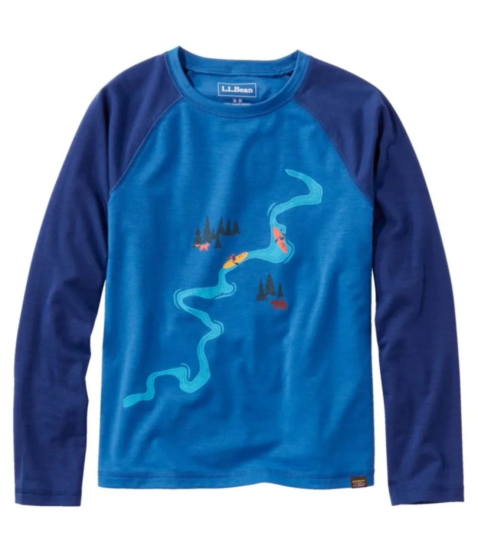 Cheap L.L.Bean "Kids' Everyday SunSmart® Tee, Long-Sleeve"