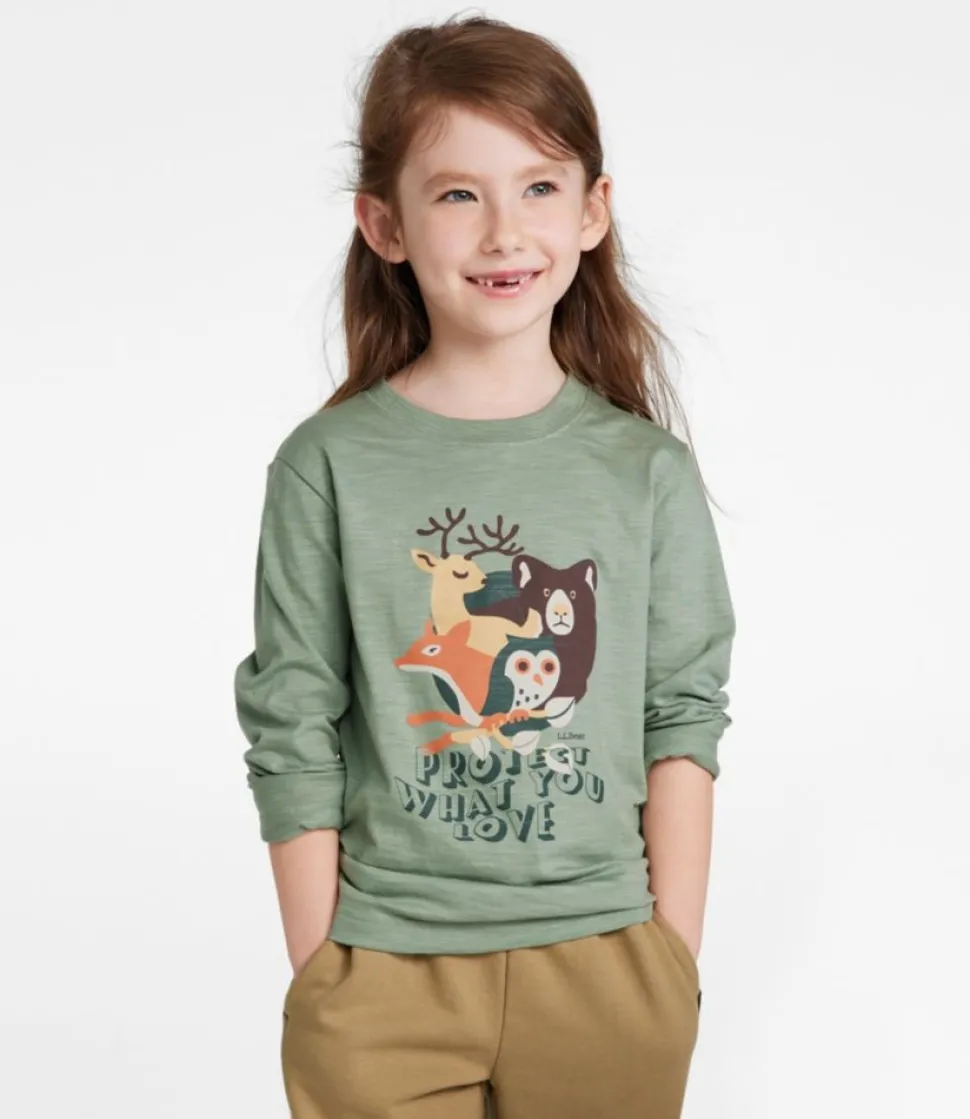 Best L.L.Bean "Kids' Graphic Tee, Long-Sleeve Glow-in-the-Dark"