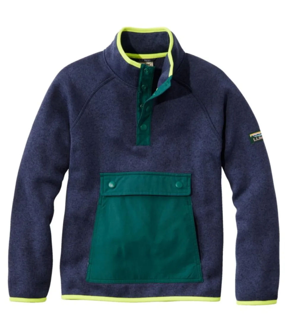 Cheap L.L.Bean "Kids' Sweater Fleece, Half-Snap"