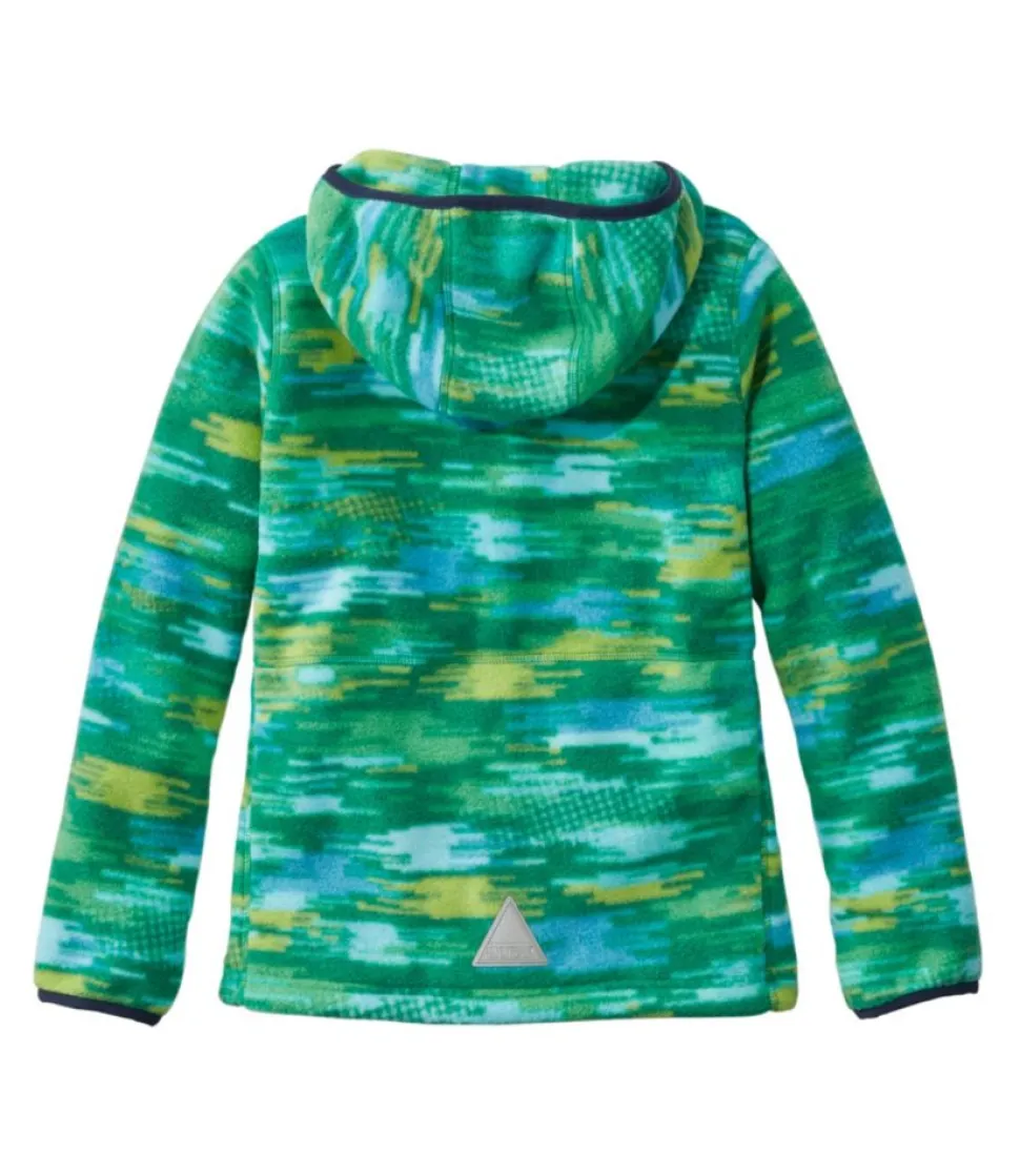 Outlet L.L.Bean "Kids' Mountain Classic Fleece, Hooded, Print" KellyGreenDigiCamo