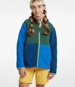Best L.L.Bean "Kids' Mountain Classic Fleece, Hooded Colorblock"