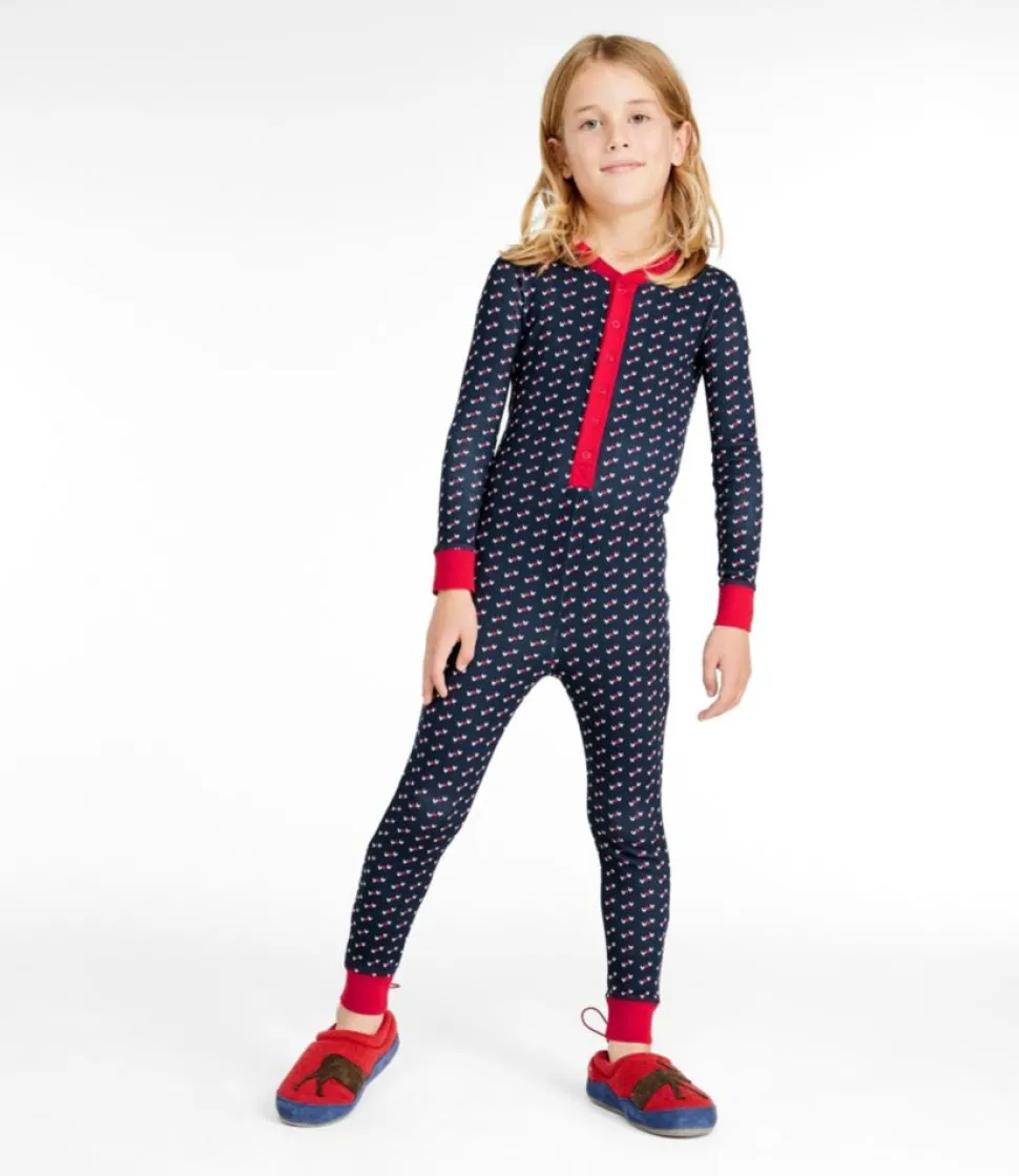 Best Sale L.L.Bean "Kids' Organic Cotton Fitted Onesie" ClassicNavyBird'sEye