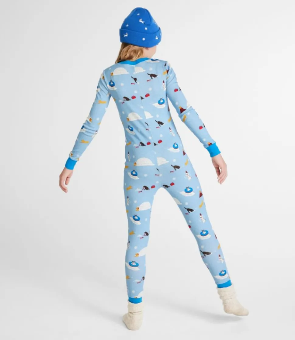 Best Sale L.L.Bean "Kids' Organic Cotton Fitted Onesie" ClassicNavyBird'sEye