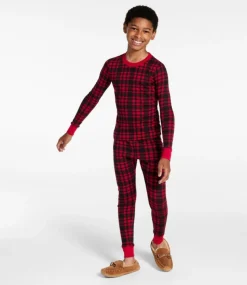 New L.L.Bean "Kids' Organic Cotton Fitted Pajamas"