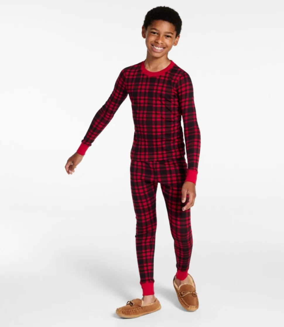 New L.L.Bean "Kids' Organic Cotton Fitted Pajamas"