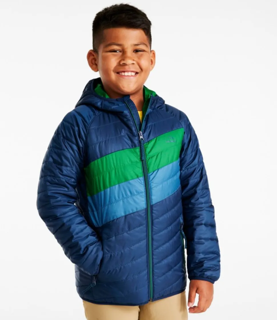 Cheap L.L.Bean "Kids' PrimaLoft Packaway Hooded Jacket, Colorblock"