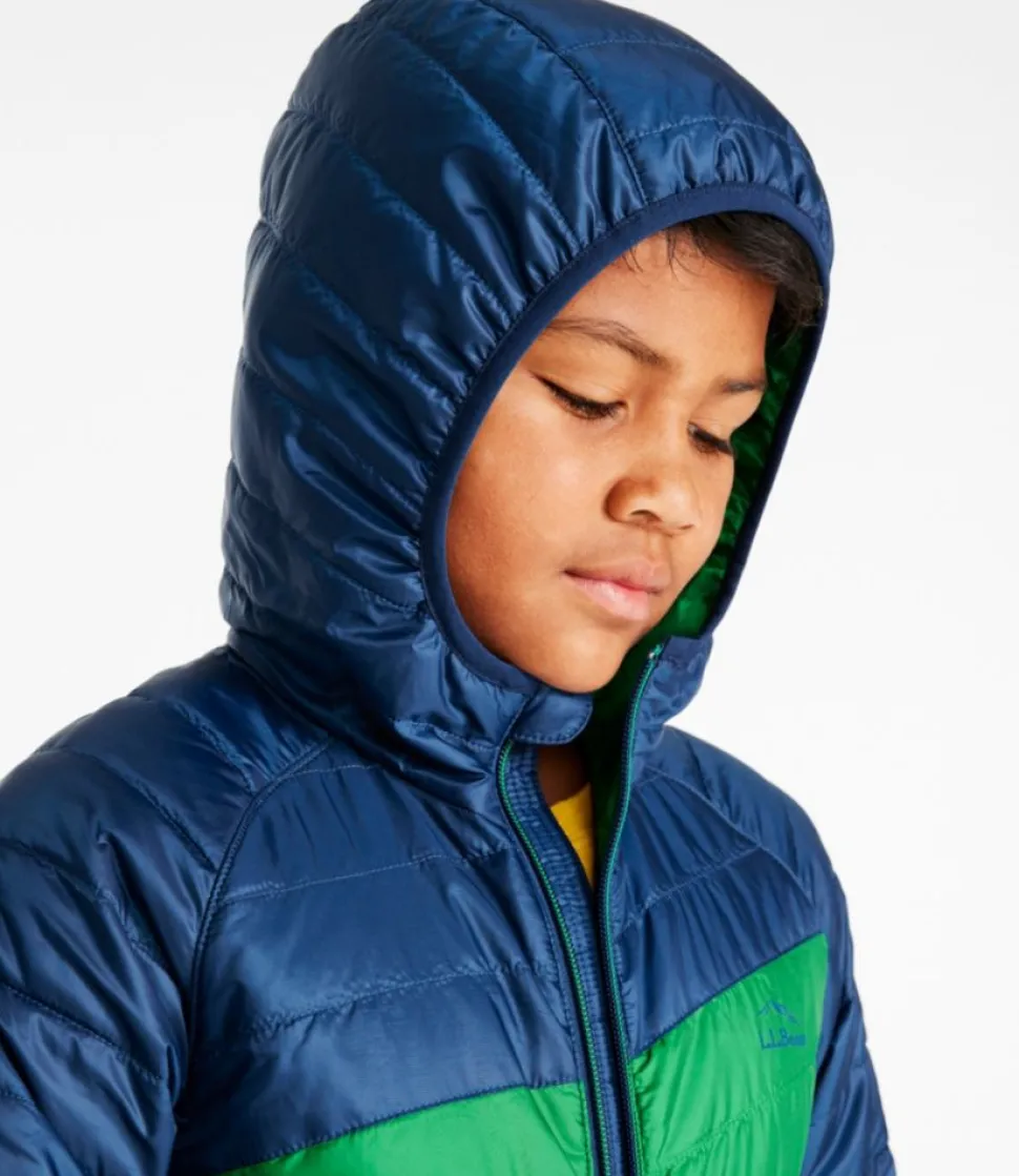 Cheap L.L.Bean "Kids' PrimaLoft Packaway Hooded Jacket, Colorblock"