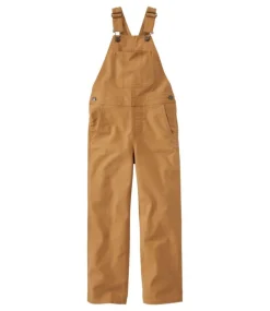 Cheap L.L.Bean "Kids' Rugged Utility Overalls" MarshBrown