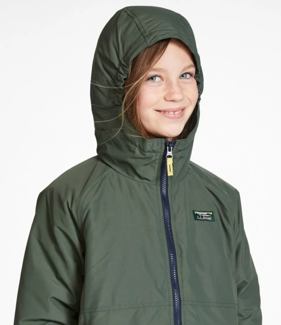 New L.L.Bean "Kids' Warm-Up Insulated Jacket" IndigoInk/Black