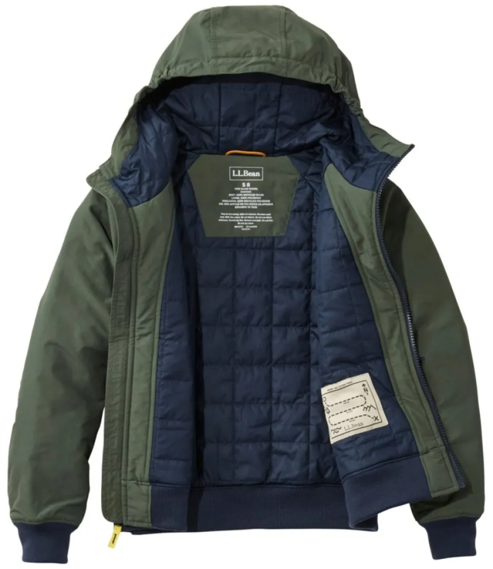 New L.L.Bean "Kids' Warm-Up Insulated Jacket" IndigoInk/Black