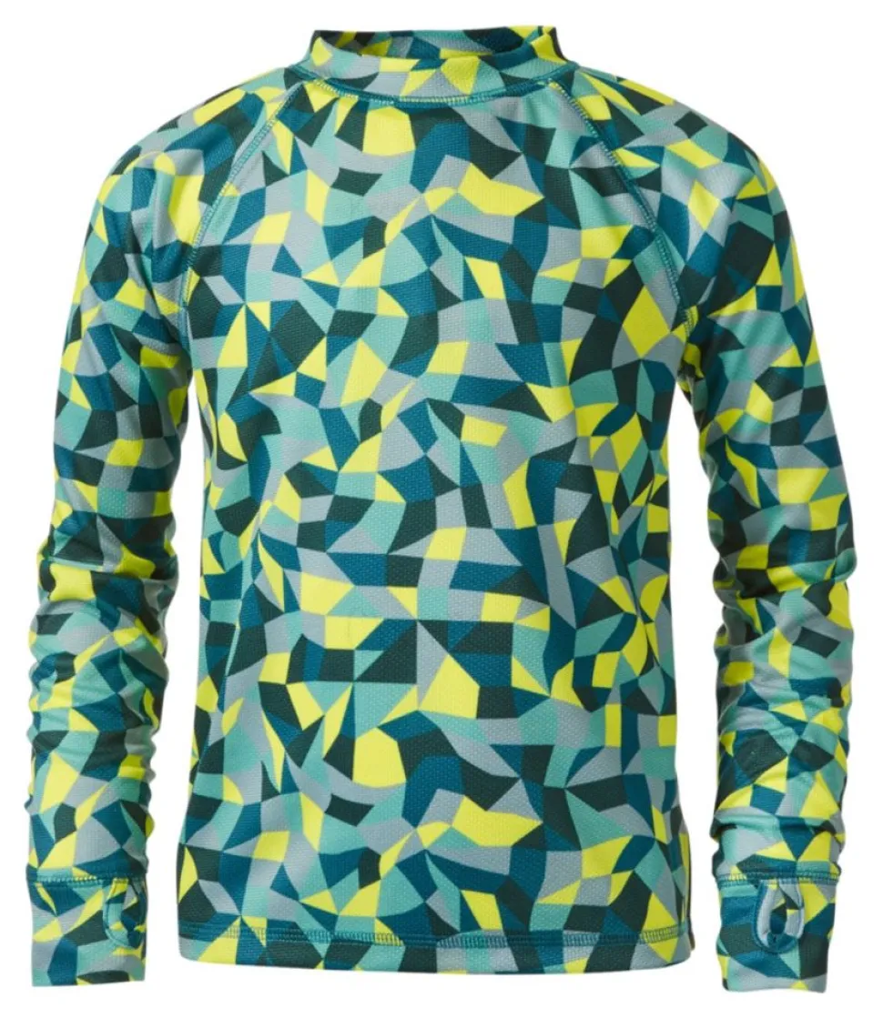 New L.L.Bean "Kids' Wicked Warm Midweight Long Underwear, Top Print"