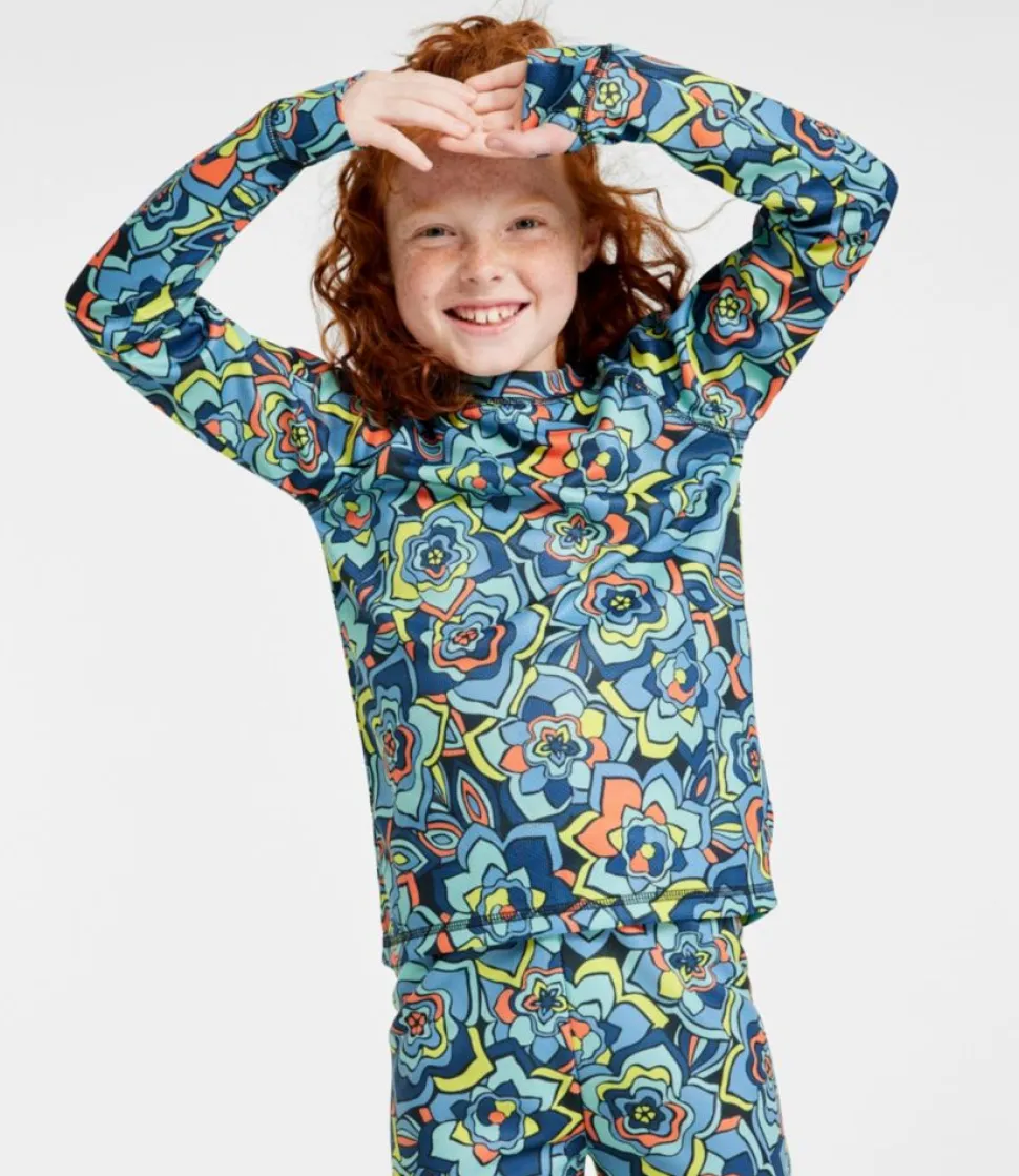 New L.L.Bean "Kids' Wicked Warm Midweight Long Underwear, Top Print"