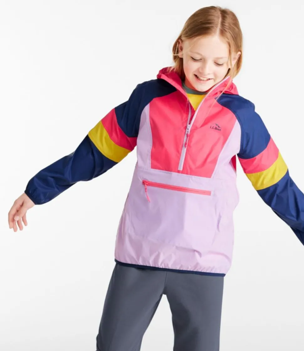 New L.L.Bean "Kids' Wind and Rain Anorak" MarineBlue/SeaBlue