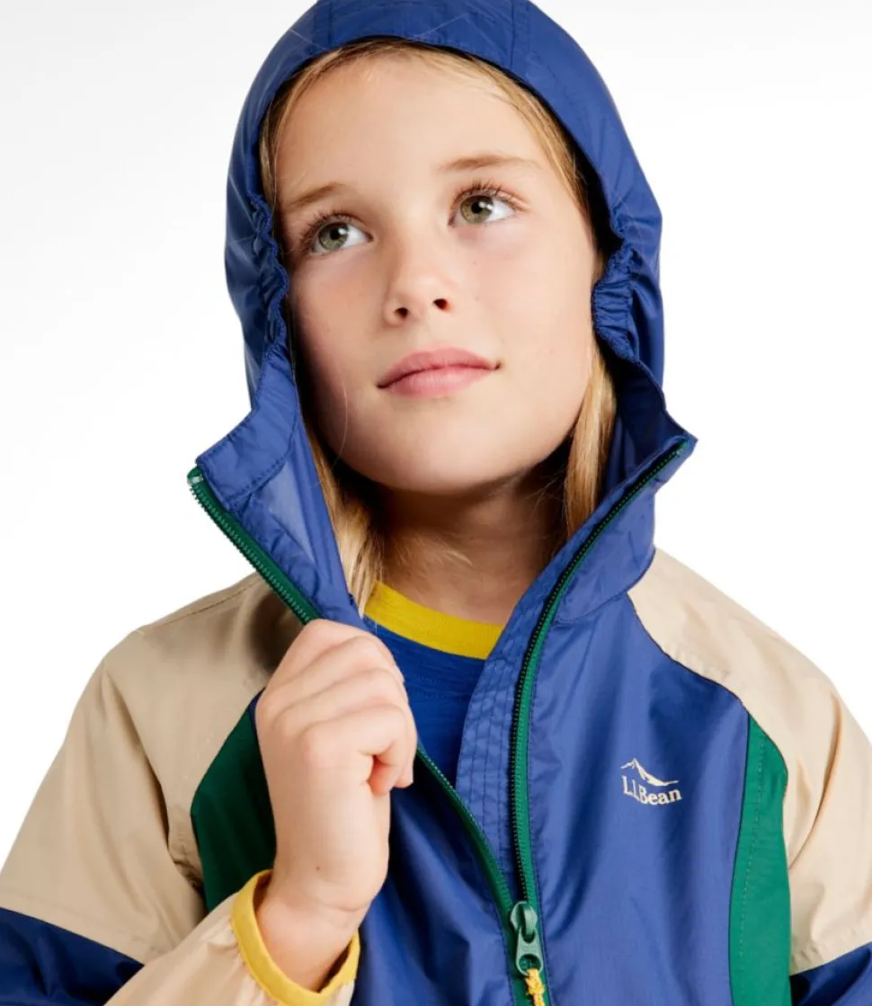 New L.L.Bean "Kids' Wind and Rain Anorak" MarineBlue/SeaBlue