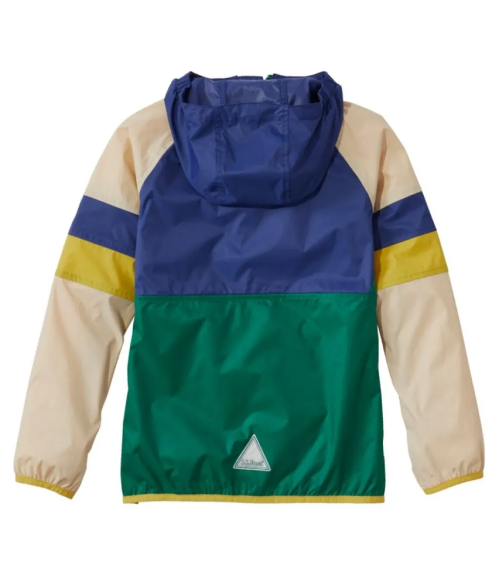 New L.L.Bean "Kids' Wind and Rain Anorak" MarineBlue/SeaBlue