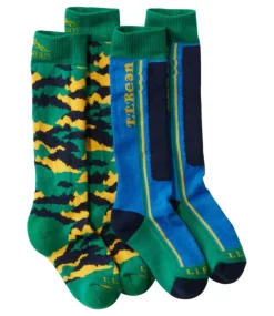 Shop L.L.Bean "Kids' Winter Snow Sports Socks, Two-Pack"