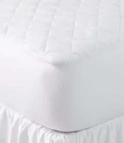 Shop L.L.Bean "Knit Top Waterproof Mattress Pad" White
