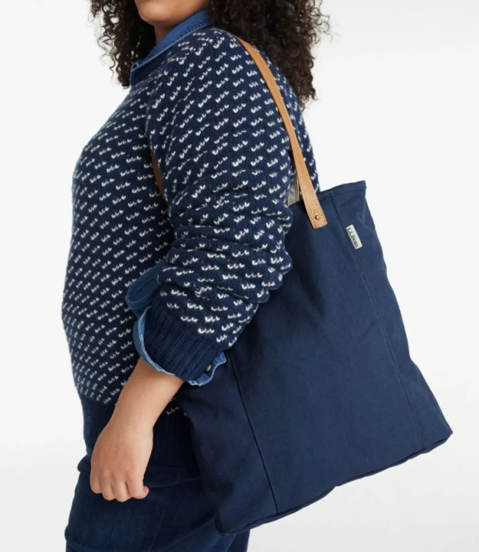 Flash Sale L.L.Bean "Leather-Handle Essential Tote Bag"