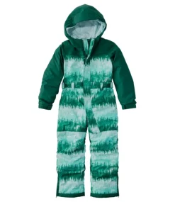 Store L.L.Bean "Little Kids' Cold Buster Snowsuit, Print" WarmTealTreeCamo