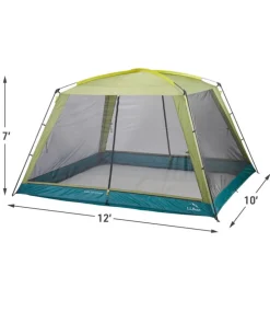 Best L.L.Bean " Acadia Family Screen House" Avocado/Chartreuse