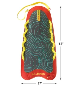 Clearance L.L.Bean " Inflatable Sonic Glider Sled" Black/Red