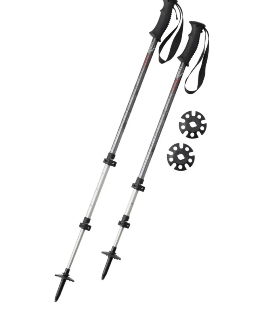 Discount L.L.Bean " 4-Season Hiking Poles" DarkBlack/LasurGray