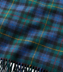 Sale L.L.Bean " Washable Wool Throw, Plaid 54" x 60""