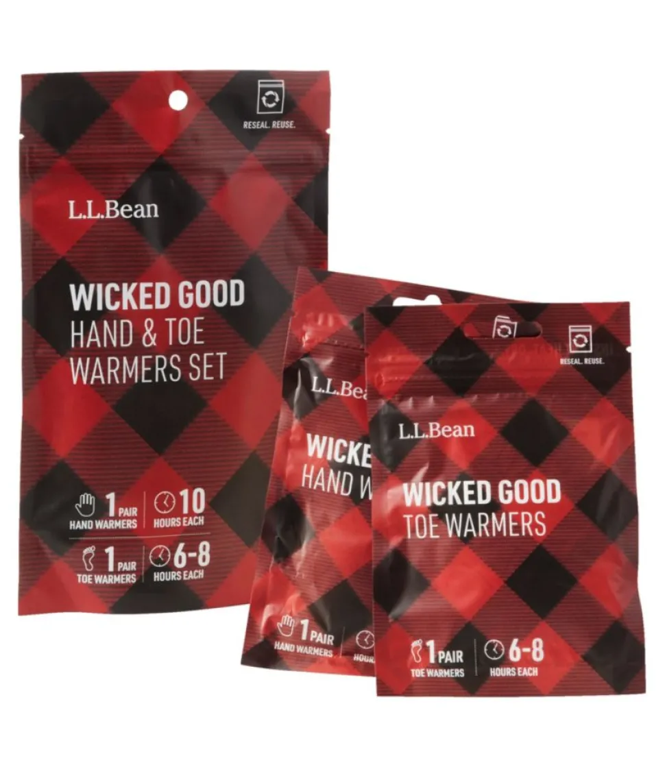 Flash Sale L.L.Bean " Wicked Good Hand/Toe Warmers Combo Set" NotApplicable