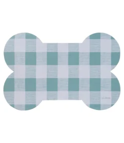 Best Sale L.L.Bean "Machine Washable Dog Bone Placemat" Sage/SeaSalt