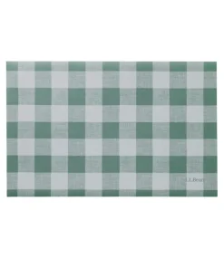 Outlet L.L.Bean "Machine Washable Floorcloth Doormat" Sage/SeaSalt