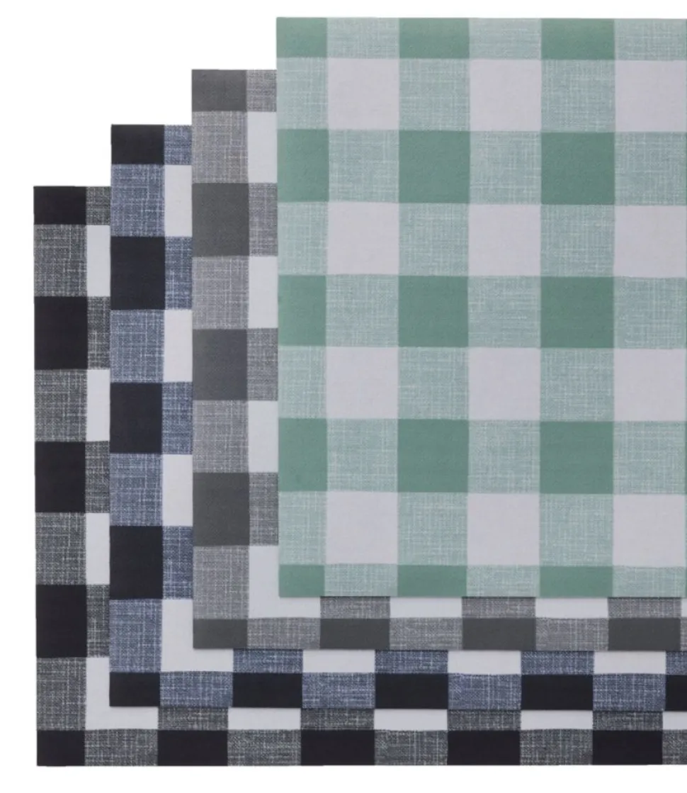 Outlet L.L.Bean "Machine Washable Floorcloth Doormat" Sage/SeaSalt