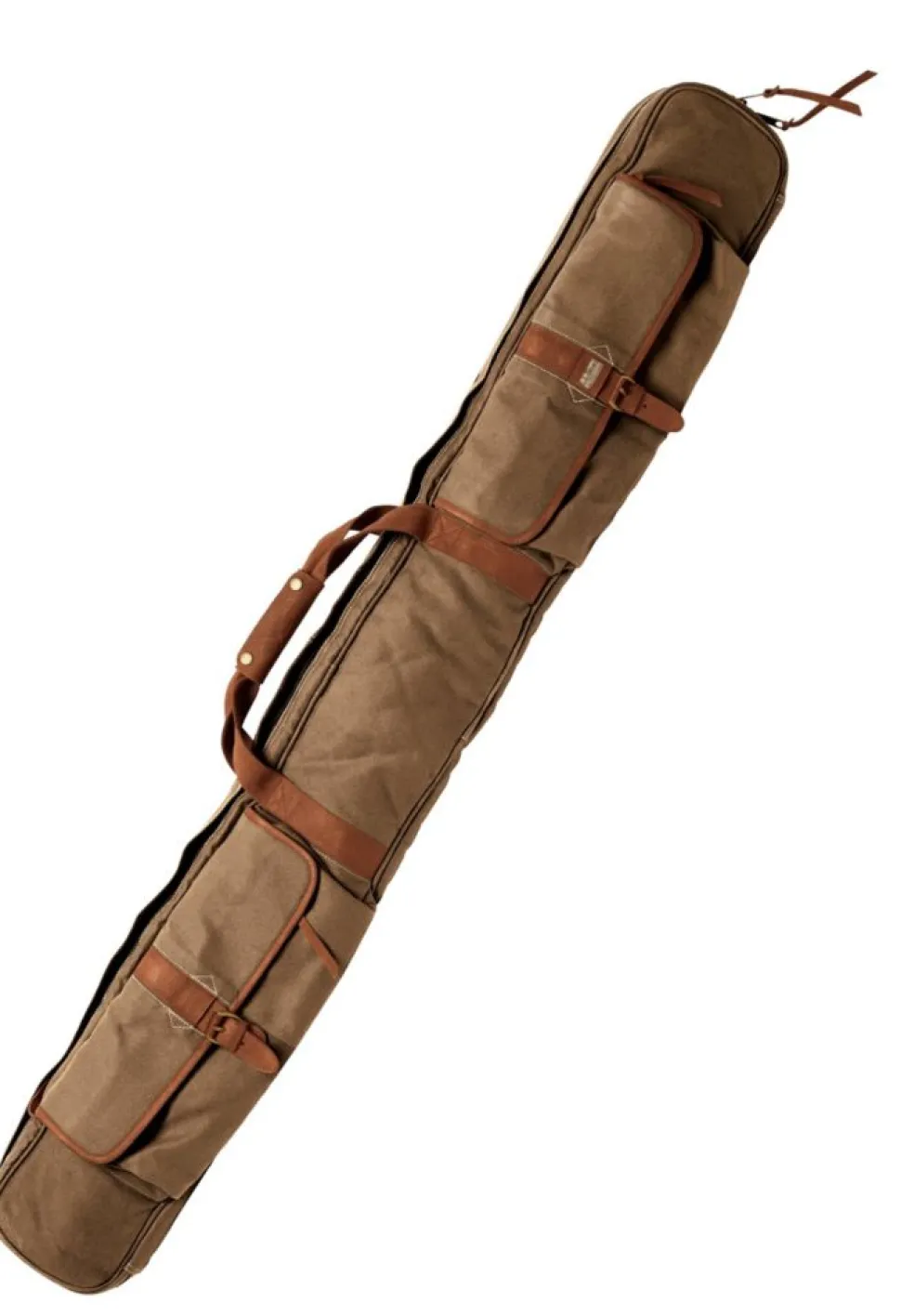 Cheap L.L.Bean "Maine Guide Waxed-Canvas Two-Piece Rod Case" KhakiBrown