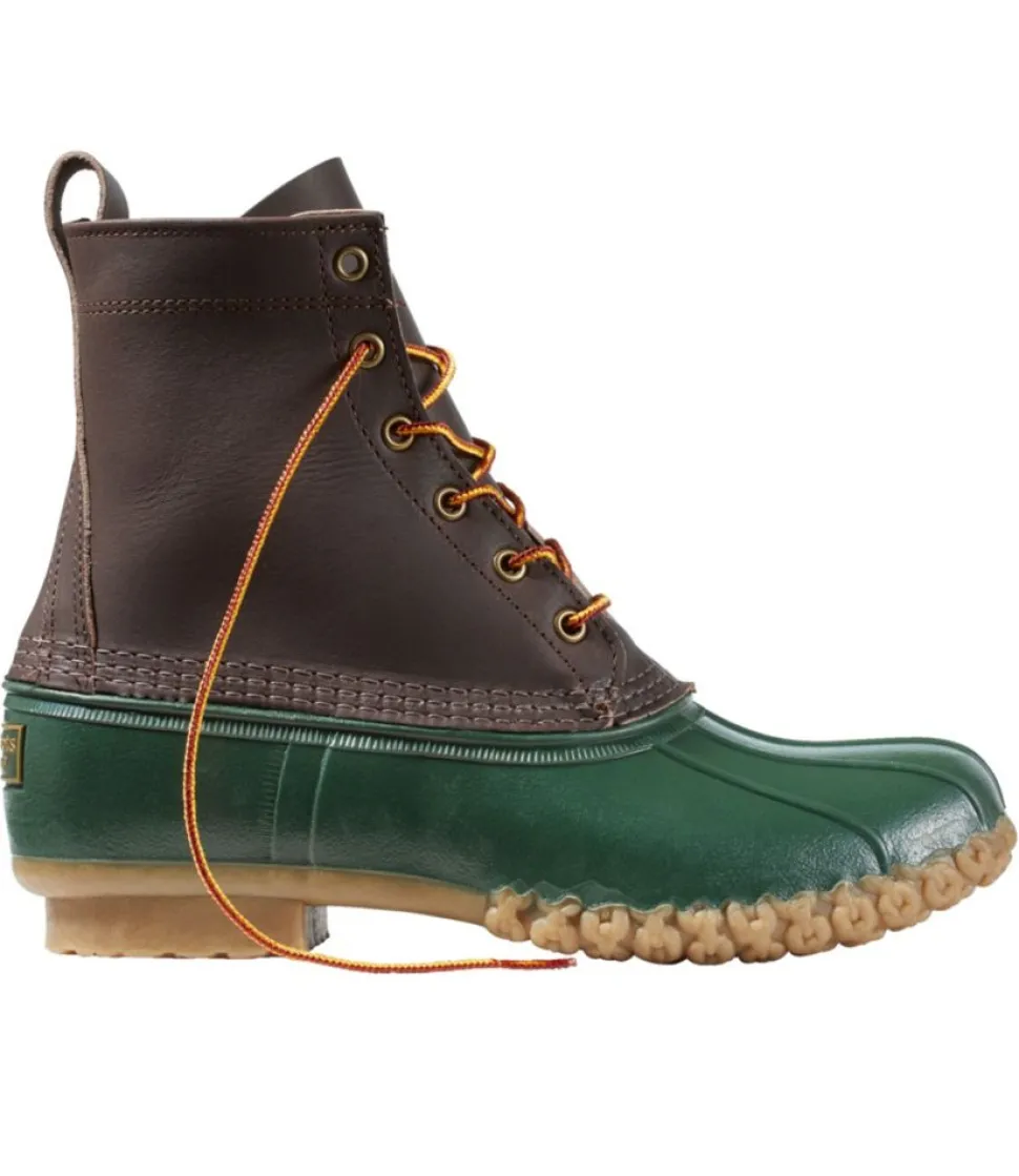 Fashion L.L.Bean "Men's 1912 Bean Boots, 8"" DeepestBrown/ForestShade/TanOpaque